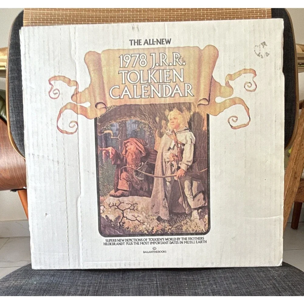 New J.R.R. Tolkien 1978 Calendar, Brothers Hildebrandt Illustrations & Envelope
